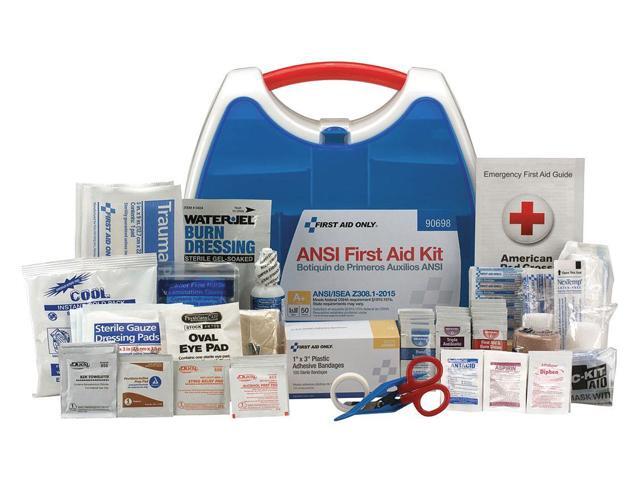 First Aid Kit, Kit, Plastic Case Material, Industrial, 50 People Served Per Kit