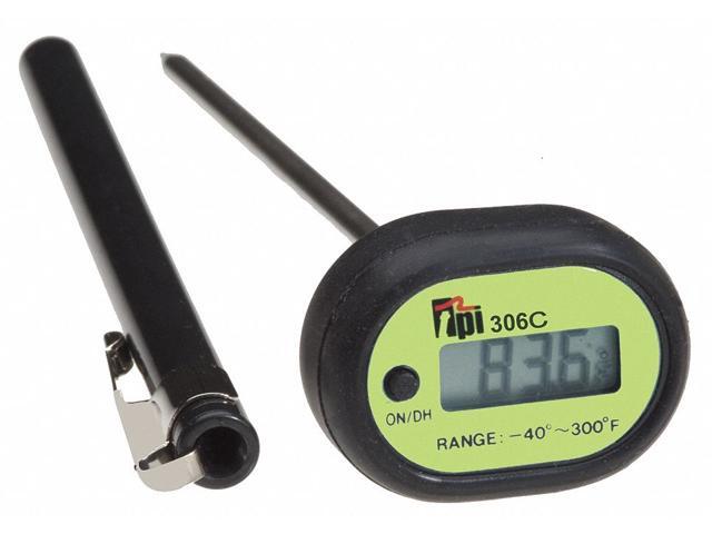 TEST PRODUCTS INTERNATIONAL 306C 5' Stem Digital Pocket Thermometer, -58