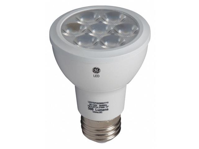 GE LED PAR20 Dimmable Warm White Flood Light Bulb, 3000K, 7 W 93348