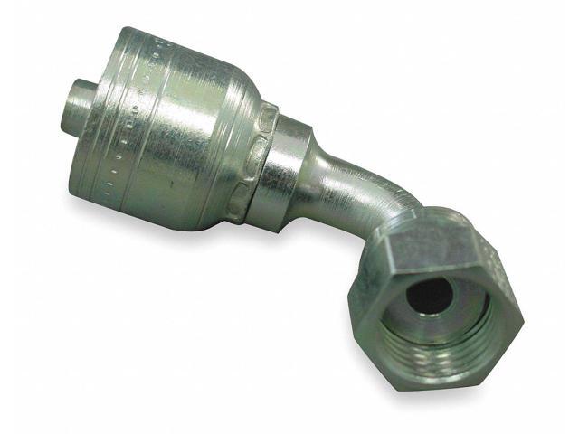 Eaton Aeroquip Crimp Fitting,90 deg,3/8' ID,11/16',FORS 1AA6FRB6