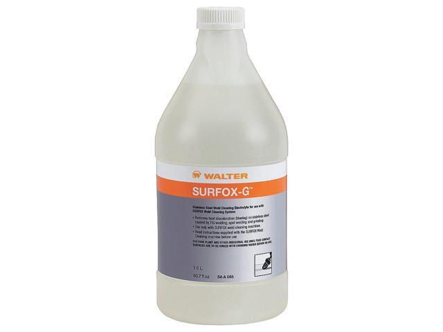 WALTER SURFACE TECHNOLOGIES 54A065 Weld Cleaning Electrolyte,50.7 oz.