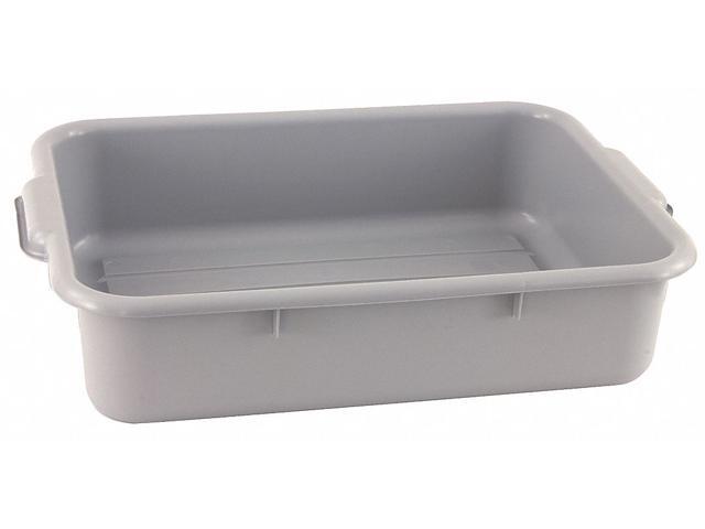 CRESTWARE BT7GY Bus Tub,Polypropylene,Gray