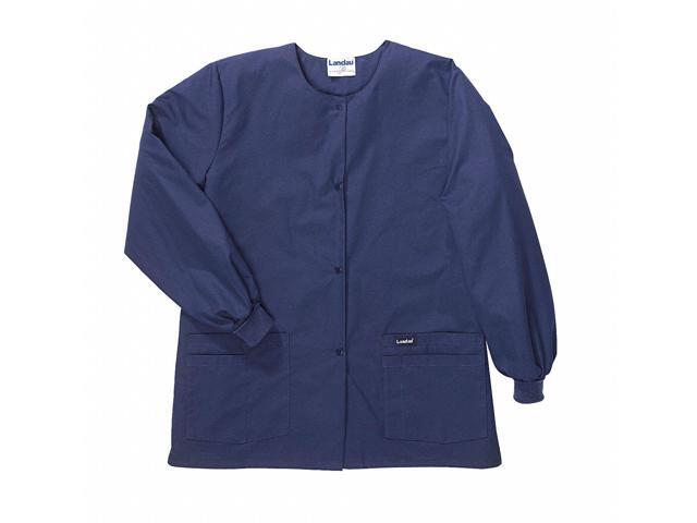 LANDAU 7525BNPXXL Warm up Jacket, Cotton/Polyester, Long Sleeve, 4 Pockets,