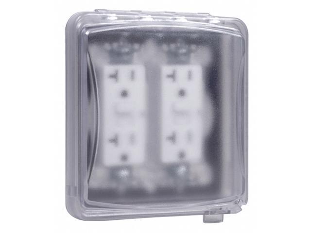 TAYMAC MM1410C 2 -Gang Vertical Weatherproof Cover,,Polycarbonate