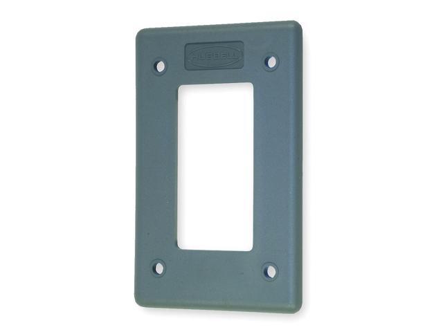 Photos - Chandelier / Lamp Hubbell WIRING DEVICE-KELLEMS HBLP26FS Rocker Wall Plates and Box Cover, N 