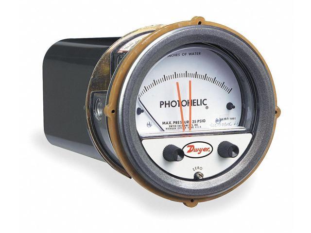 DWYER INSTRUMENTS A3003 Pressure switch/gage, range 0-3.0' w. c.