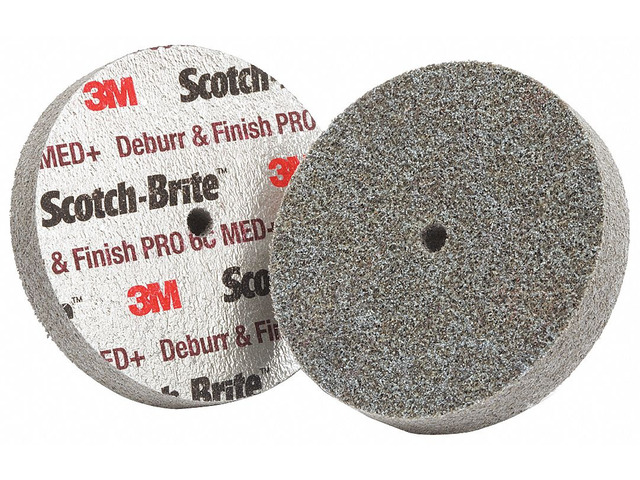 SCOTCH-BRITE 7100053413 Unitized Wheel, 2 in Dia, 1/8 in W, 1/4 in Arbor Hole