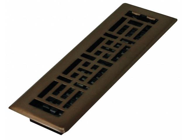 DECOR GRATES AJH212-RB Floor Register 3.75 X 13.5, Rubbed Bronze, Plated Steel