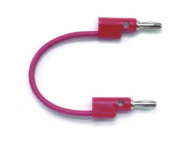 Pomona BANANA PLUG PATCH CORD, STACKABLE, RED B-60-2