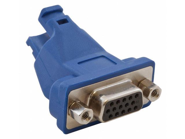 HUBBELL PREMISE WIRING 15A6P1 VGA Connector,15-Pin to 8-Pin,Blue
