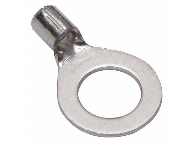 BURNDY YAD8CM12E12 One-Hole Compression Lug, 8 AWG Max, 1/2 in Stud, Long