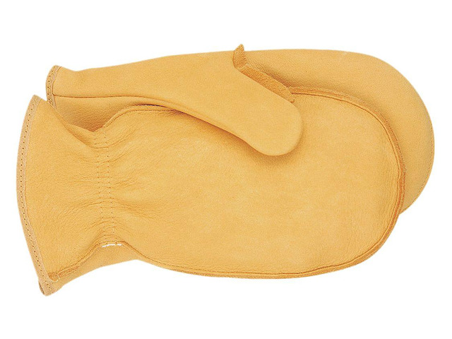 MIDWEST GLOVES & GEAR 9100-J Cold Protection Mittens, leather Palm, Unlined