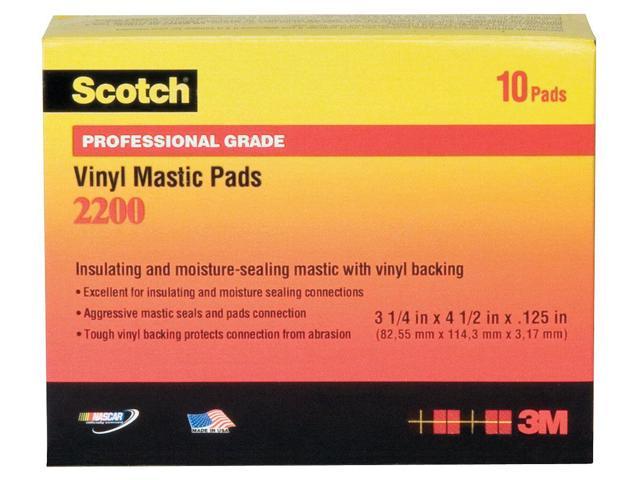 Photos - Other Power Tools 3M 2200-3-1/4X4-1/2IN Mastic Tape, 125 mil, 3-1/4' x 4-1/2', PK10 2200 PK1