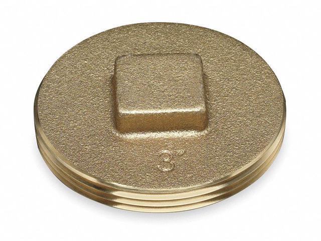 OATEY 42374 Cleanout Plug,4 In,Brass