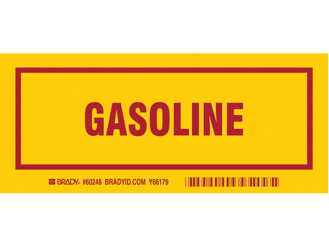 BRADY 60248 Container Label,3 In. H,7 In. W,PK25