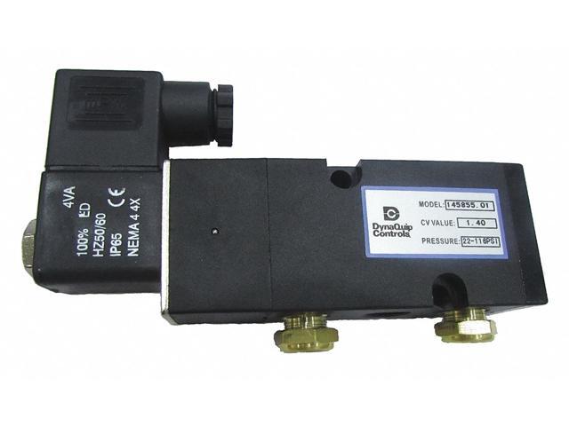 DYNAQUIP CONTROLS 145855.02 Solenoid Pilot Valve,24VAC