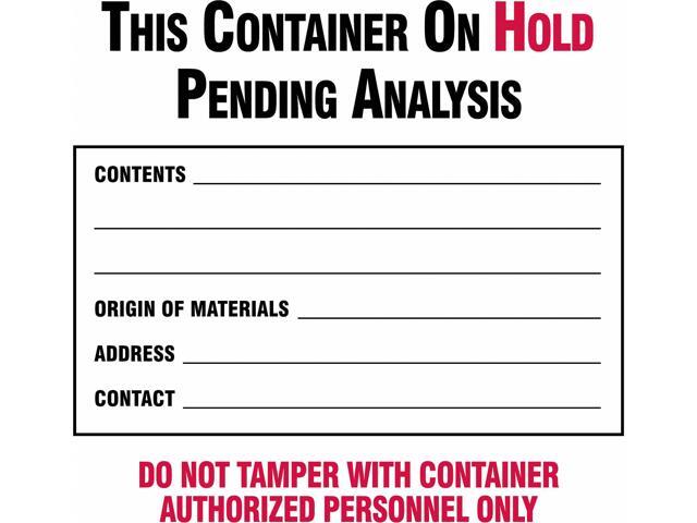 BRADY 60366 Waste Labl,6in. dia.,Semi-Glss Ppr,PK100