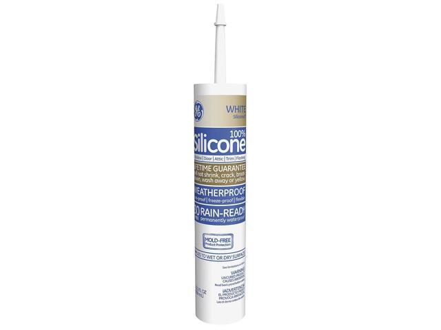 GE 2811093 Silicone Sealant, 10 oz, Cartridge, White, Silicone Base, Advanced