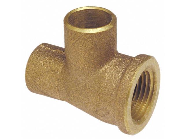 Nibco 714RR Cast Bronze Solder Pressure Copper Tee, 1' x 3/4' x 1'