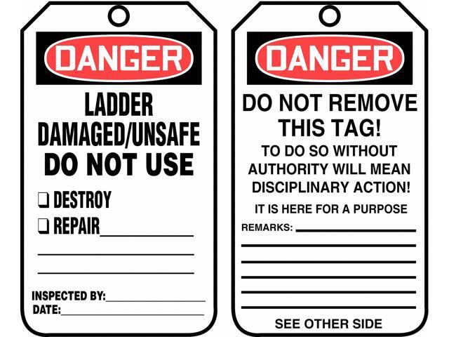 ACCUFORM MDT182CTP Danger Tag,5-3/4 x 3-1/4,PK25