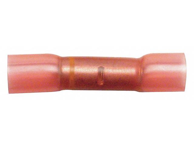 VELVAC 35530 Butt Splice Wire Connector, 8 AWG Max, Pink, Polyolefin