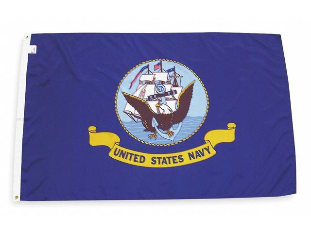 ANNIN FLAGMAKERS 439030 Navy Flag,3x5 Ft