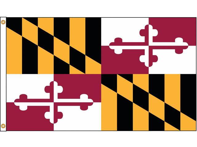 ANNIN FLAGMAKERS 142370 Maryland Flag,4x6 Ft,Nylon