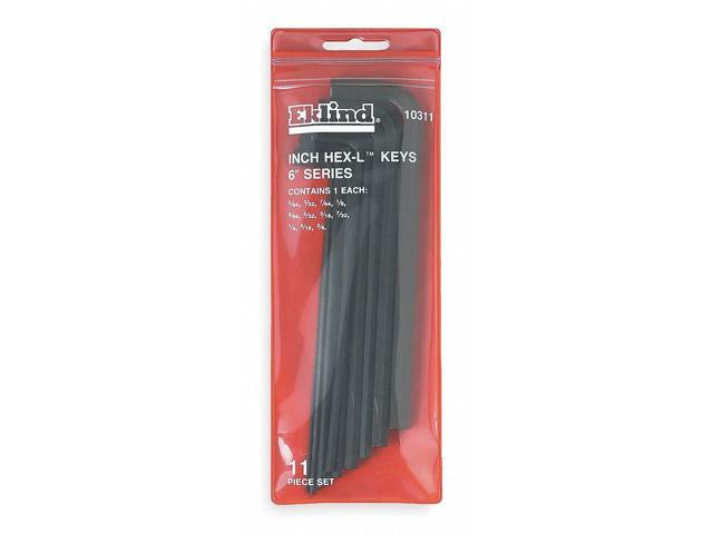 EKLIND 10311 11 Piece SAE L-Shape Hex Key Set, 10311