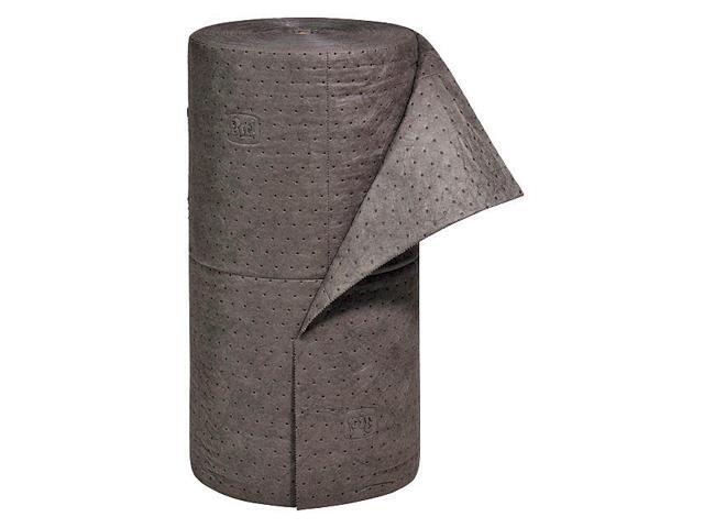 PIG MAT230 Absorbent Roll, Absorbs 40.2 gal. Universal,,Gray