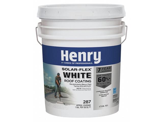 HENRY HE287SF018 Protective Roof Coating, 4.75 gal, Pail, White