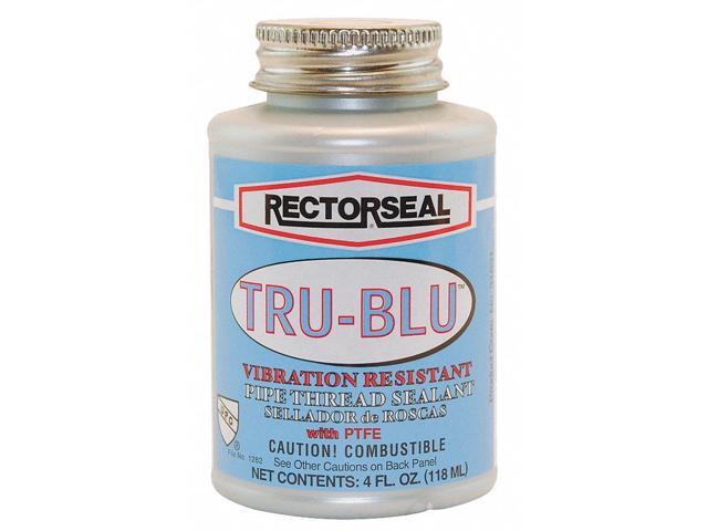 RECTORSEAL 31631 Pipe Thread Sealant 4.8 fl oz, Brush-Top Can, Tru-Blu, Blue,