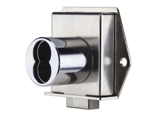 CCL 72516 Drawer Dead Bolt with Interchangeable Core, Brushed Chrome, 1-1/16'