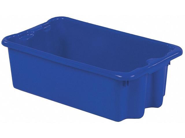 LEWISBINS SN2414-8 BLUE Hang & Stack Storage Bin, Plastic, Blue, 7 7/8 in H, 14