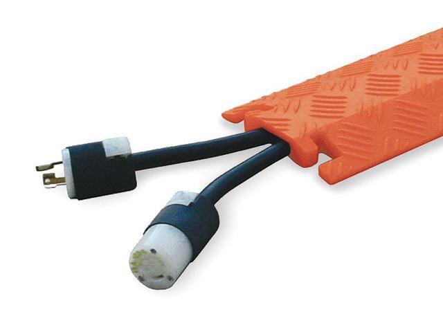 FASTLANE FL1X1.5-O Cable Protector, 3/4 in H, 36-3/4 in L, 5-3/4 in W, 1