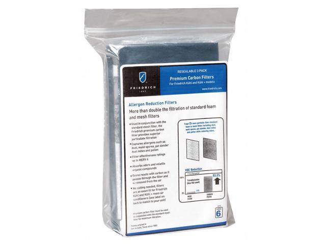 FRIEDRICH KWCFL Kuhl AC Filter,Polyester,PK3