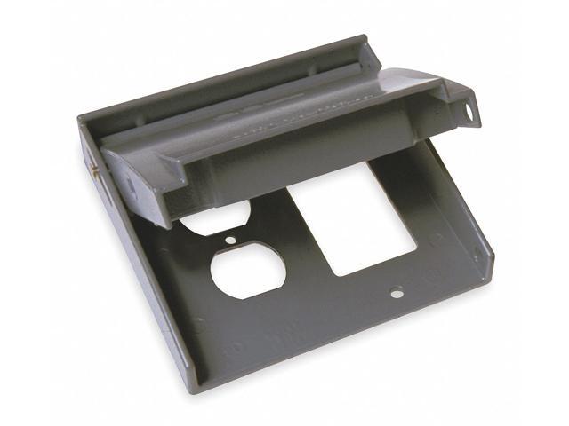 BELL OUTDOOR 5033-0 Weatherproof Cover, Double Gang Box Type, 2 Gang, Flip/Snap