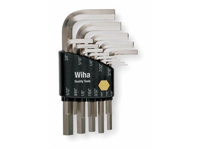 WIHA 35194 13 Piece SAE L-Shape Hex Key Set, 35194
