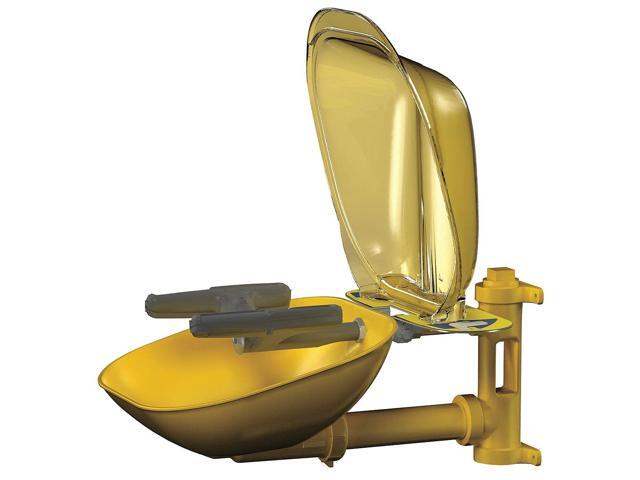 BRADLEY S19224PDCFW Plumbed Eyewash, Wall Mount, Plumbed, 14 2/3 in H., 15 1/2
