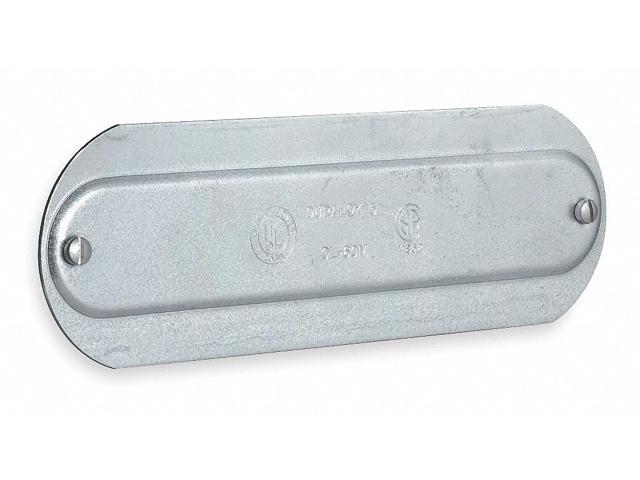 HUBBELL KILLARK OL-20M Conduit Body Cover, 3/4 in., Material: Steel