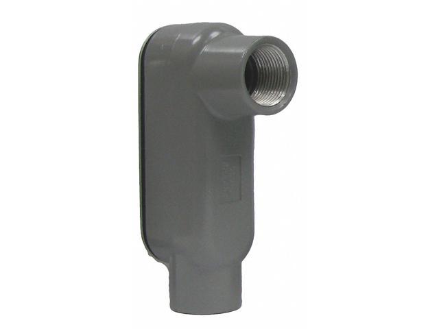 Photos - Air Conditioning Accessory HUBBELL KILLARK OLB-6CG Conduit Outlet Body w/Cover, Aluminum, LB