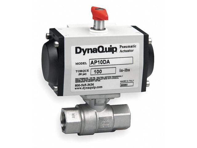 DYNAQUIP CONTROLS P2S24AJDA032A 3/4' FNPT Stainless Steel Pneumatic Ball Valve