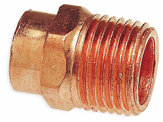 NIBCO 604R 5/8x1/2 5/8' NOM C x 1/2' MNPT Copper Reducing Adapter
