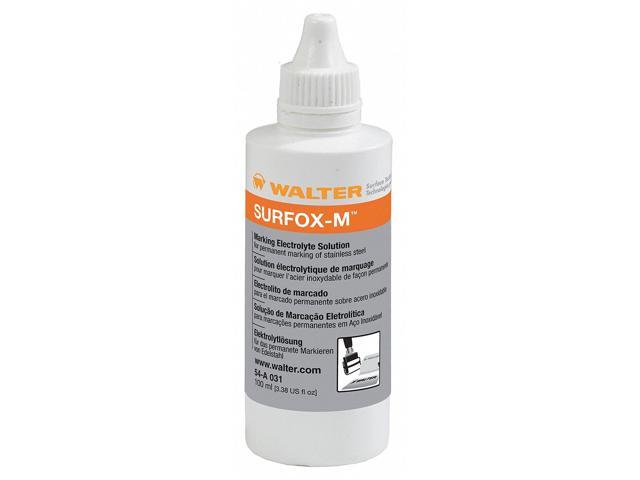 WALTER SURFACE TECHNOLOGIES 54A031 Marking Solution,3.4 oz.