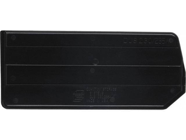 QUANTUM STORAGE SYSTEMS DUS230/235 Plastic Divider, Black, 10 in L, 4 1/4 in H,