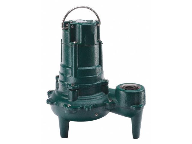 ZOELLER 267-0002 Waste-Mate 1/2 HP 2' Manual Submersible Sewage Pump 115V