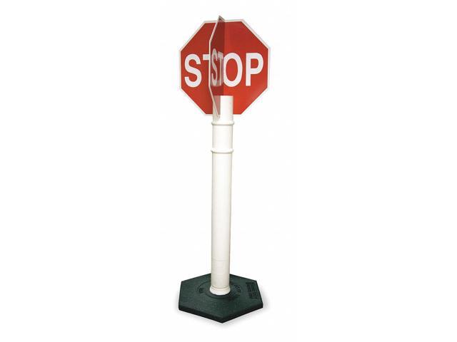 CORTINA SAFETY PRODUCTS 03-747QD Stop Sign, 56' Height, 11' Width, Plastic,