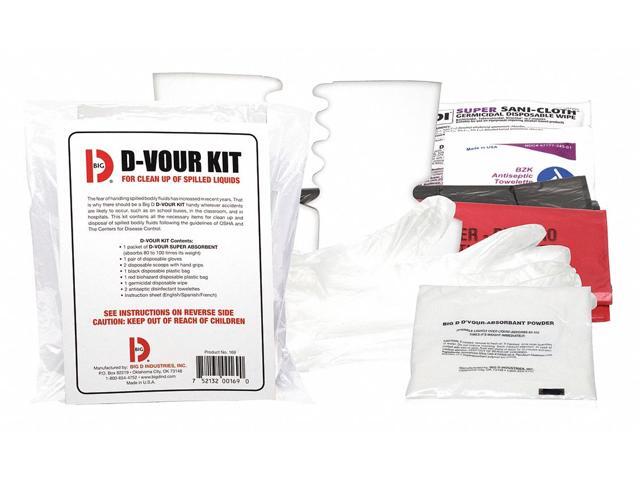 BIG D 169 Clean Up Kit, Follows OSHA Guidelines