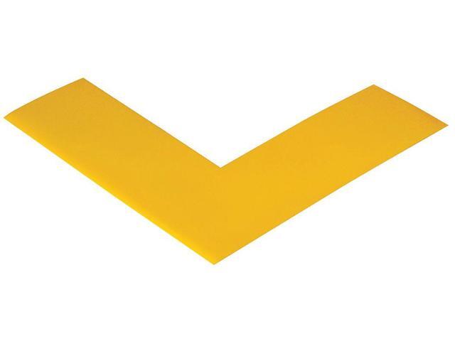 MIGHTY LINE ANGLEY Floor Marking Tape,Angle,2In W,Ylw,PK100