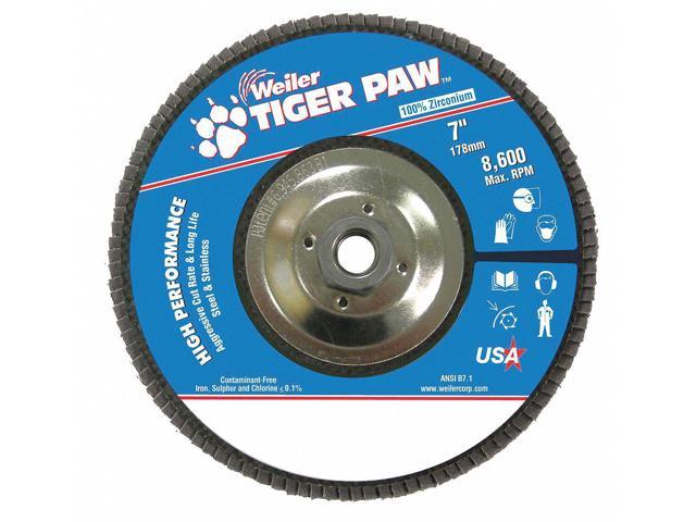 Photos - Other Power Tools WEILER Abrasive Flap Disc, Coarse, 7in., Phenolic  51149 