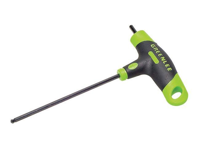 GREENLEE 0254-44 SAE Plain Ball Hex Key, 1/8' Tip Size, 4 5/64 in Long, 1 11/16